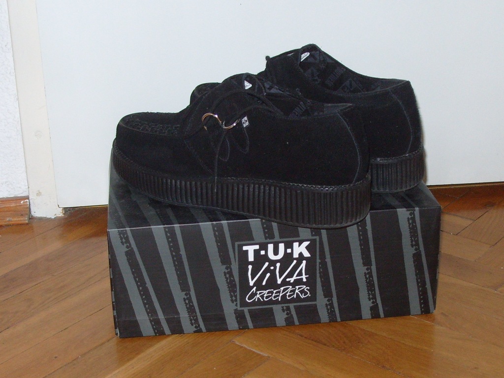 TUK T.U.K. MONDO LO NOWE CZARNE CREEPERS 45 29.5
