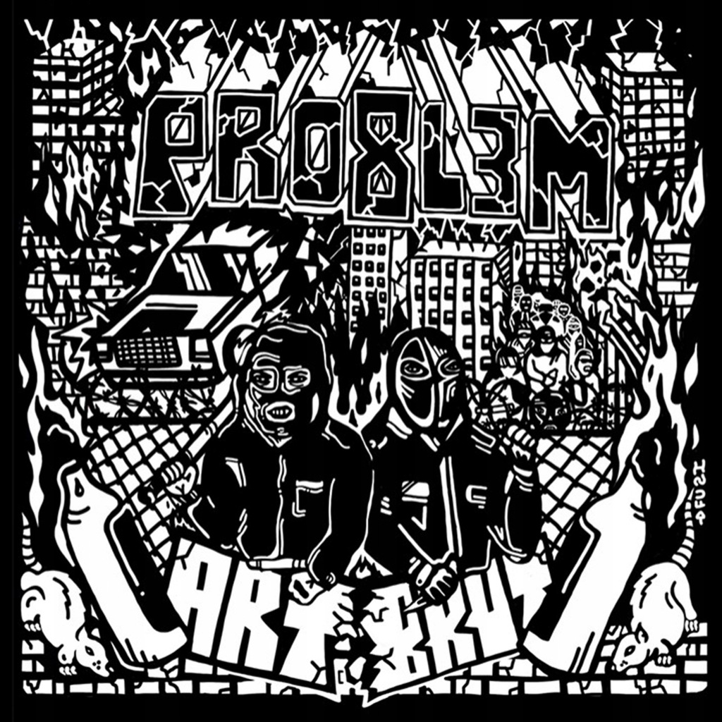 PRO8L3M Art Brut Limited UNIKAT IDEAŁ Naklejki CD