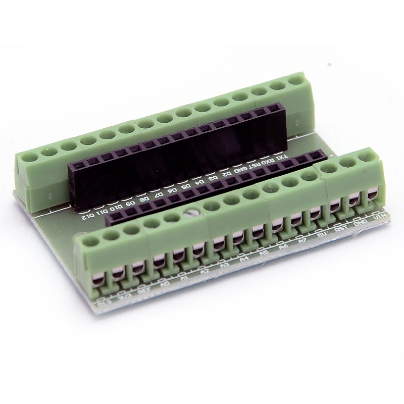 Adapter skręcane złącza Arduino Nano zmontowane