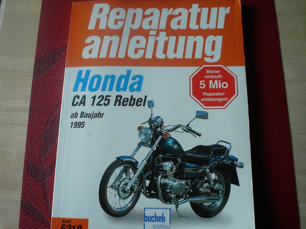 Książka instrukcja obsługi Honda Rebel CA 125 7407040618