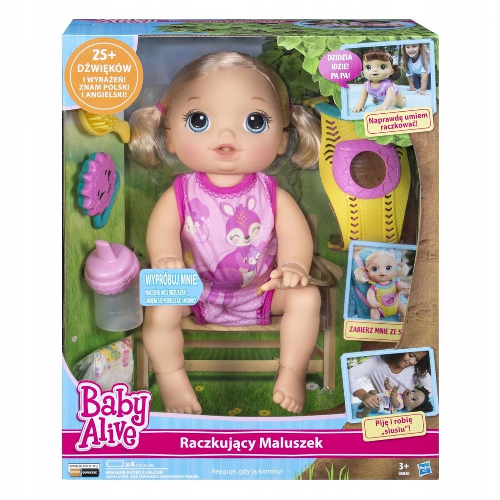 Hasbro Baby Alive Raczkujący Maluszek PL wersja