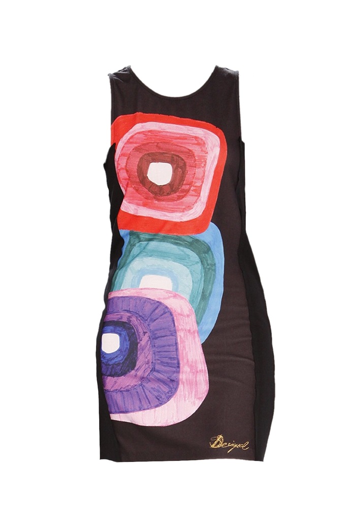 DESIGUAL SUKIENKA GEOMETRYCZNE WZORY 34 XS