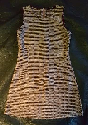 Reserved sukienka pepitka 36 trapezowa smart