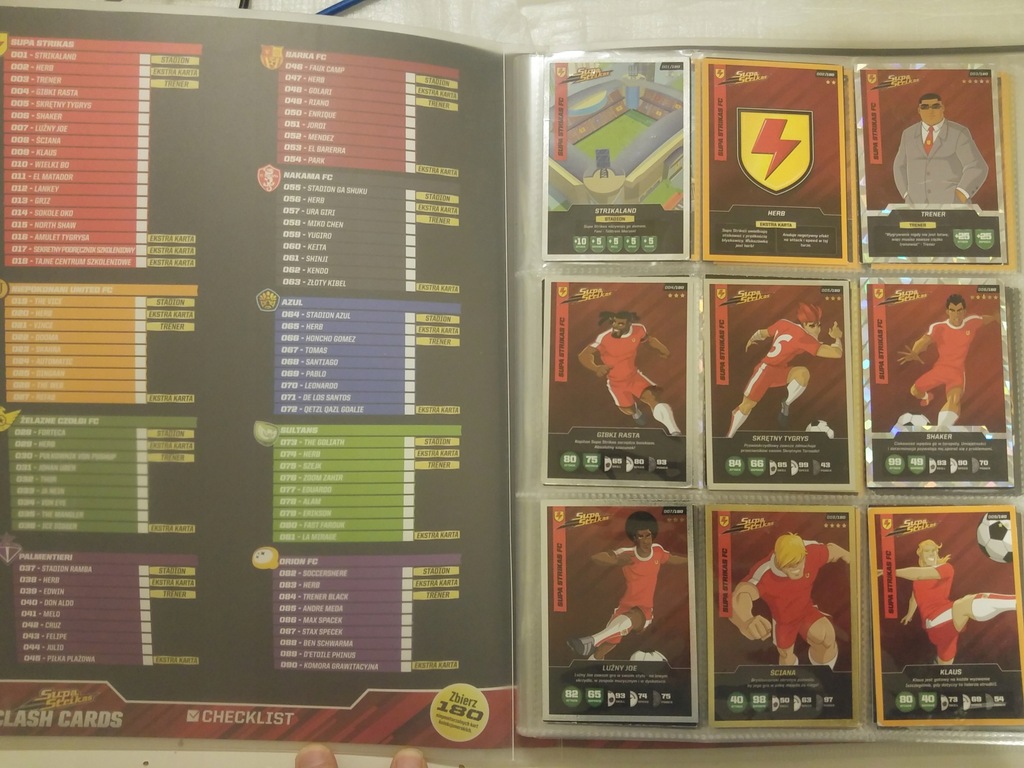 Karty Supa Strikas 180 szt KOMPLETNY ALBUM OKAZJA
