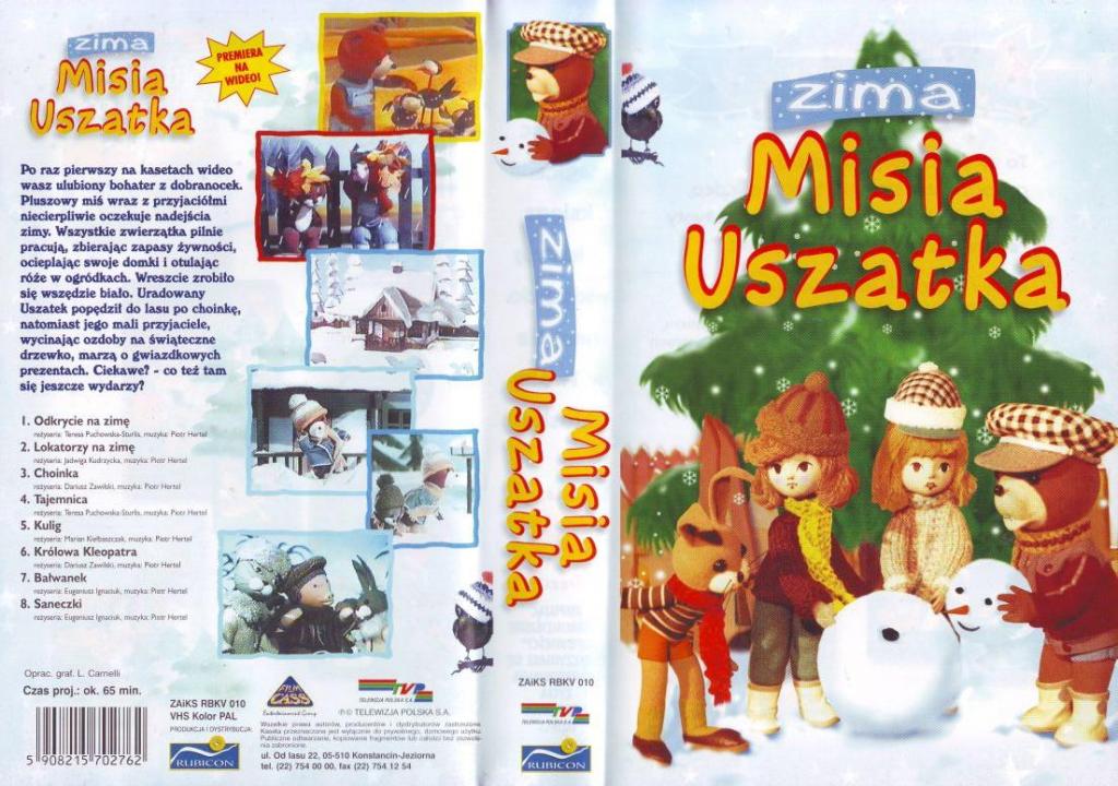 MIŚ USZATEK ZIMA MISIA USZATKA * NOWA KASETA VIDEO