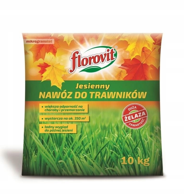 Florovit 10kg Nawóz jesienny do trawy trawników
