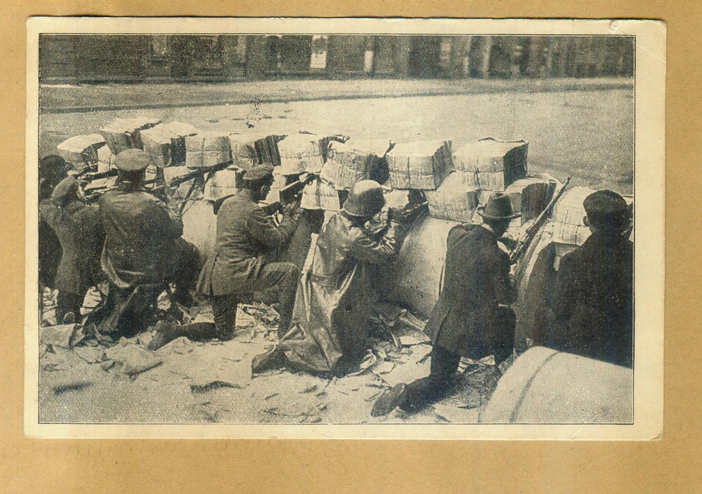 Berlin Powstanie Spartakusa Barykada 1919 (B57)