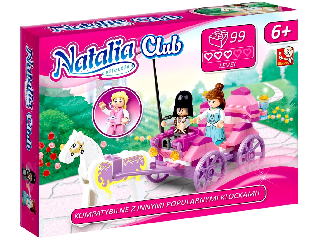 Klocki Natalia Club KARETA KSIĘŻNICZKI 99 el 6+