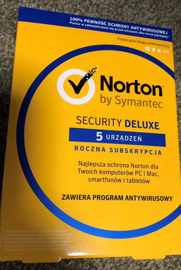 Norton Security DELUXE 5 urządzeń 1 rok