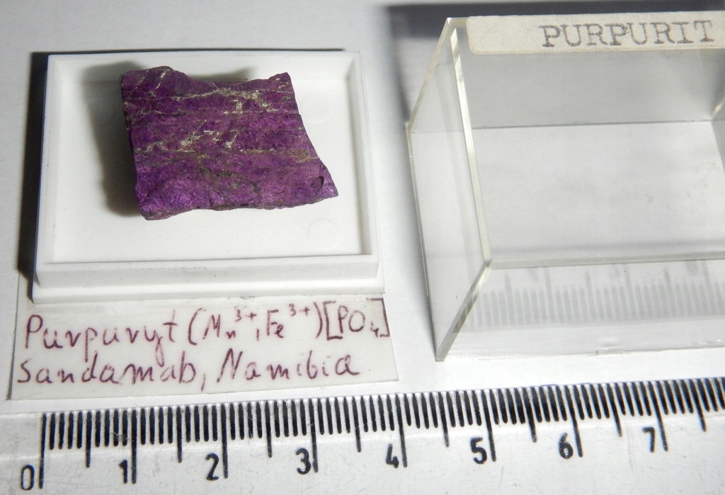 PURPURYT rzadki minerał z Namibii kryształy
