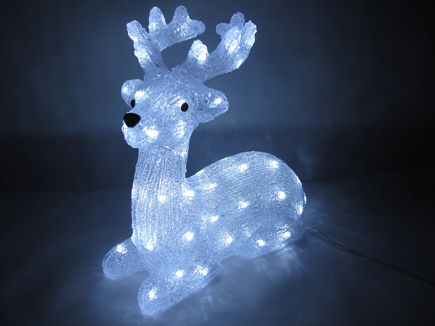 RENIFER PODŚWIETLANY 60 LED OZDOBA ŚWIĄTECZNA - 7014358000 - oficjalne