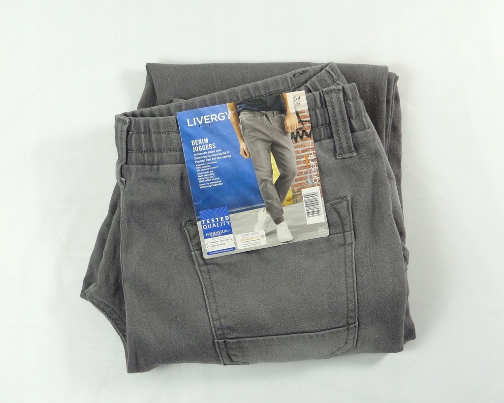 C307 Spodnie LIVERGY Denim Joggers r. 54