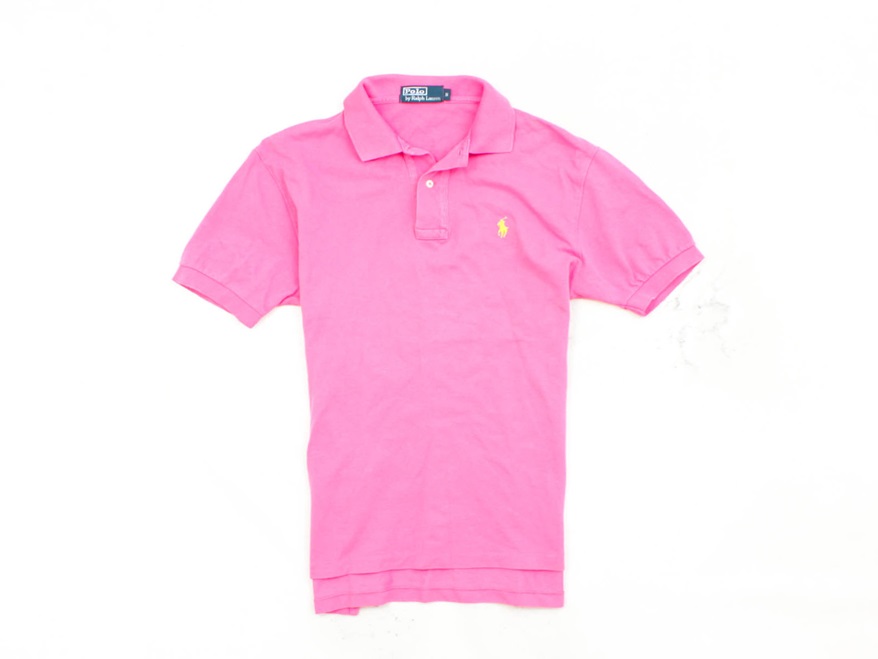 L Ralph Lauren Koszulka Polo Męska Bawełna Róż r S