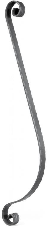 Ar-Met - Tralka z płaskownika 25x5mm młotkowanego