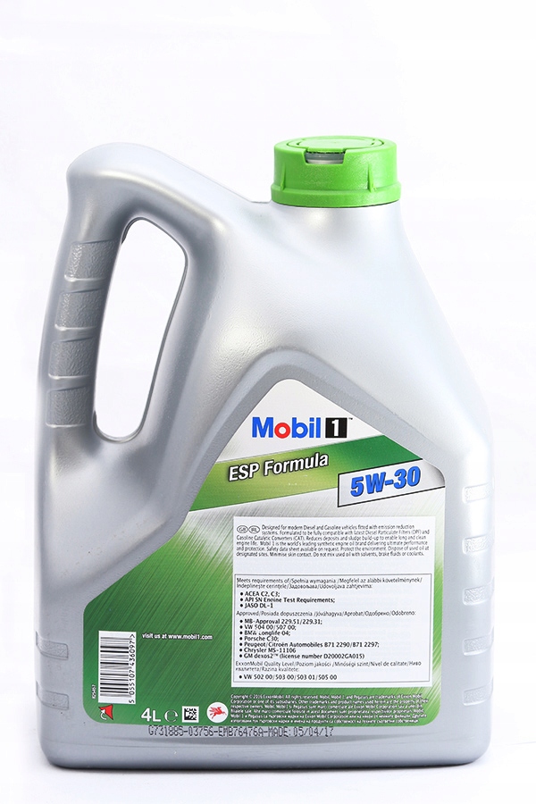 OLEJ MOBIL 1 ESP FORMULA 5W30 4 LITRY Mobil 5W30/4 - 6883332996 ...