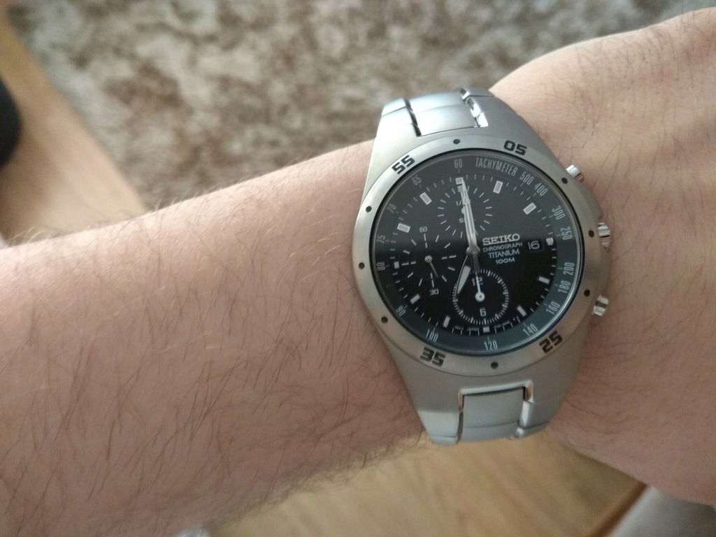 Seiko titanium chronograph discount snd419