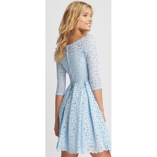 Sukienka Orsay 40 błękitna koronkowa - 7163090186 - oficjalne archiwum  Allegro
