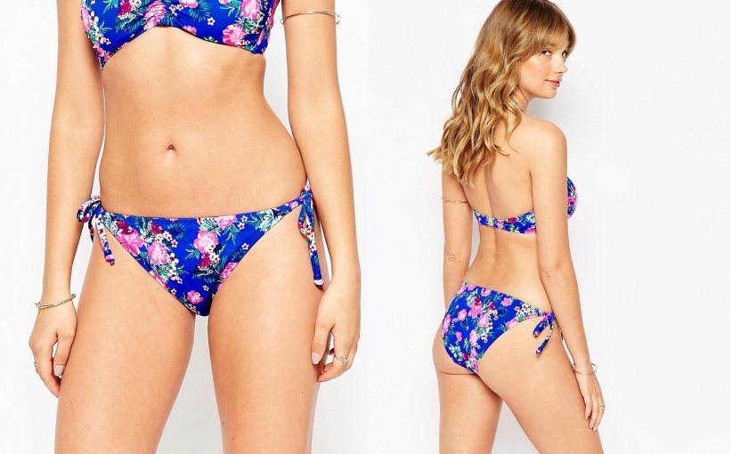 134A00256 MARIE MEILI DÓŁ BIKINI W KWIATY 8/XS