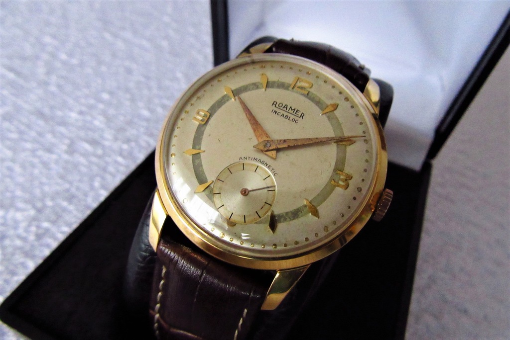 PIĘKNY VINTAGE_ ROAMER sub-second _XXL__z 1955r