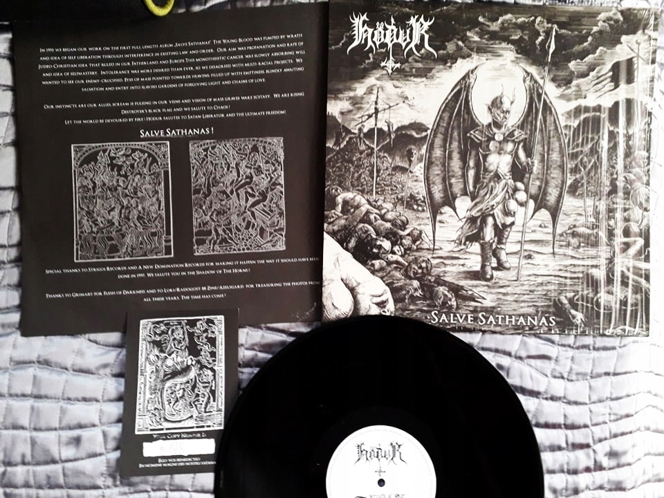 Hodur - Salve Sathanas. LP Graveland Burzum