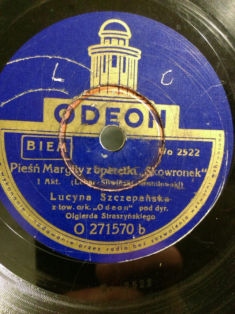 ODEON- walc i pieśń z operetki Skowronek- Lehar
