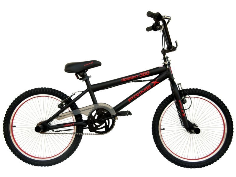 Rower 20 cali BMX PRIME X ROTATE 360 Black Mat