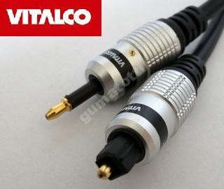 Kabel Przewód optyczny toslink T-J 1m VITALCO FV
