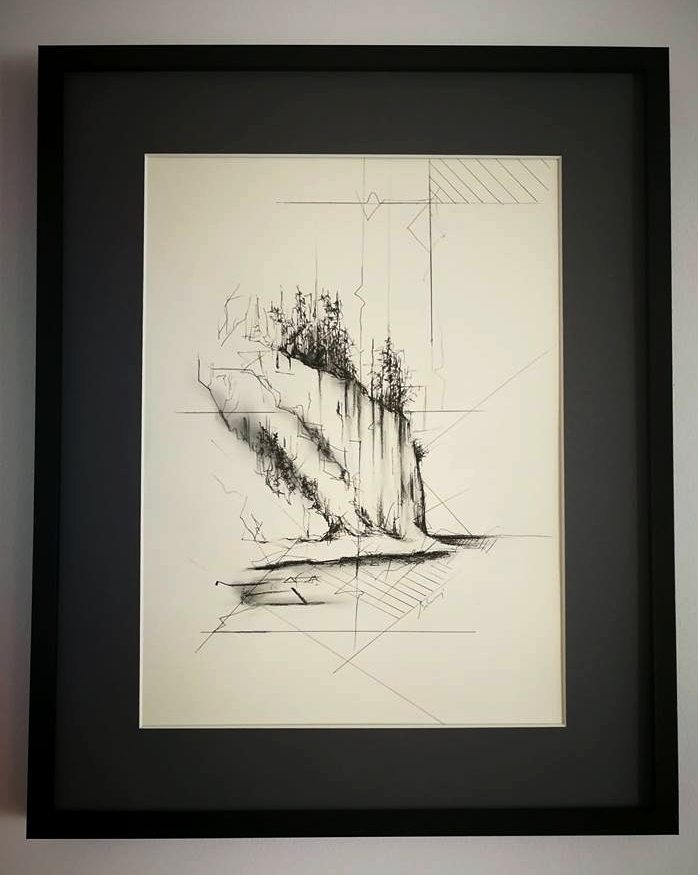 Grafika "Klif" Gdynia , obraz