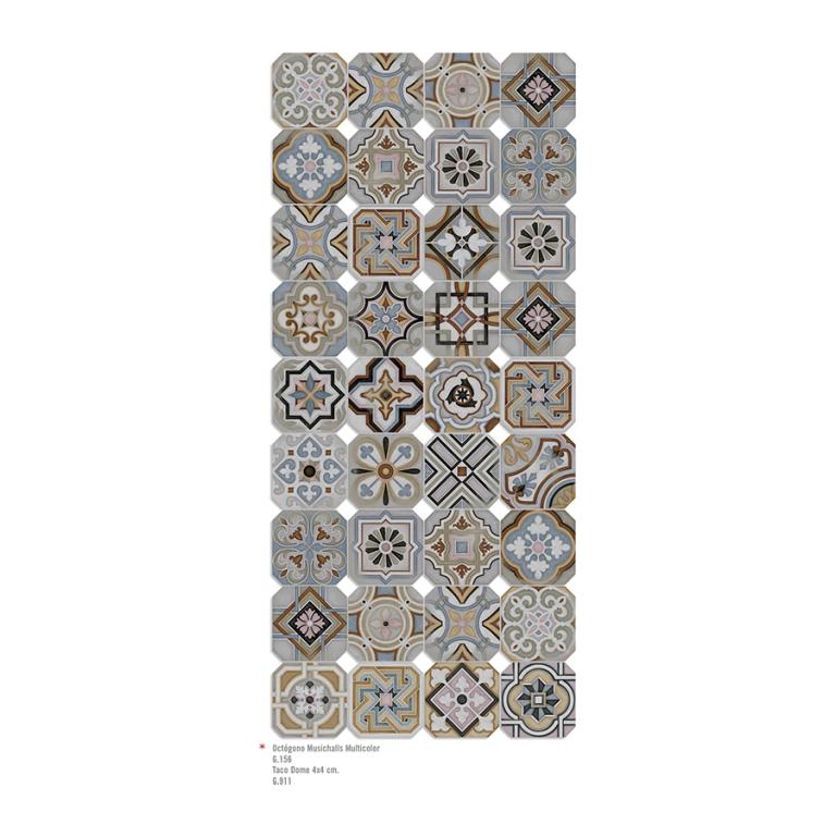VIVES Vodevil Octogono Musichalls Multicolor 20x20