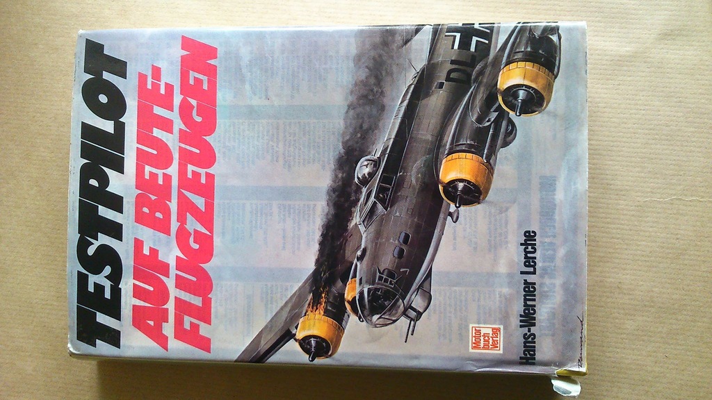 książka Testpilot auf Beuteflugzeugen Lerche 1977