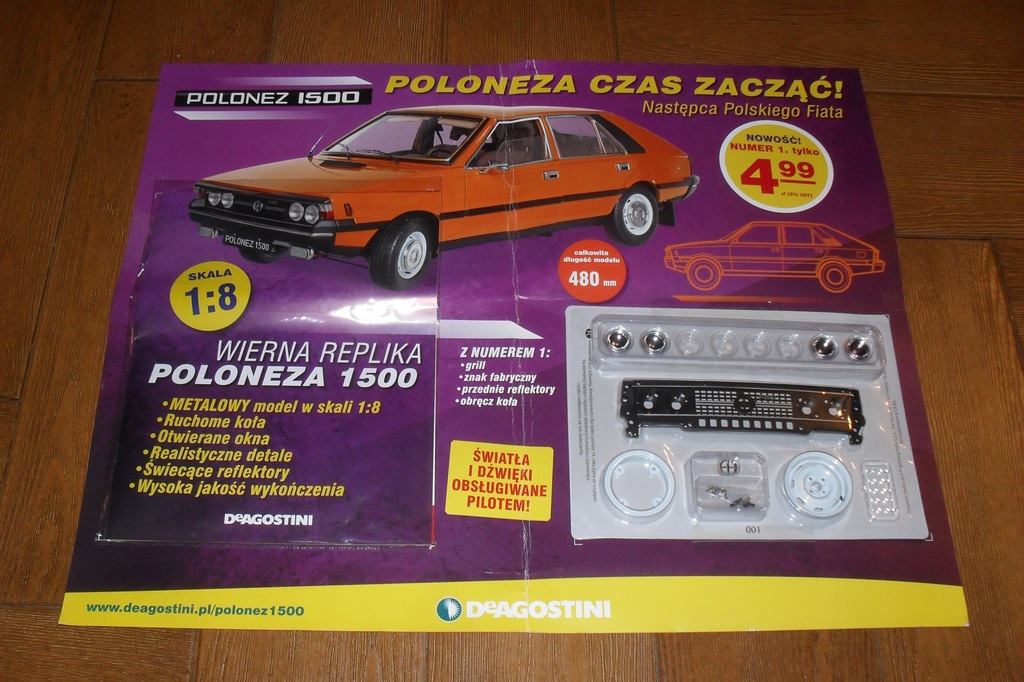 POLONEZ 1500 BOREWICZ skala 1:8 / Nr 1 DeAgostini