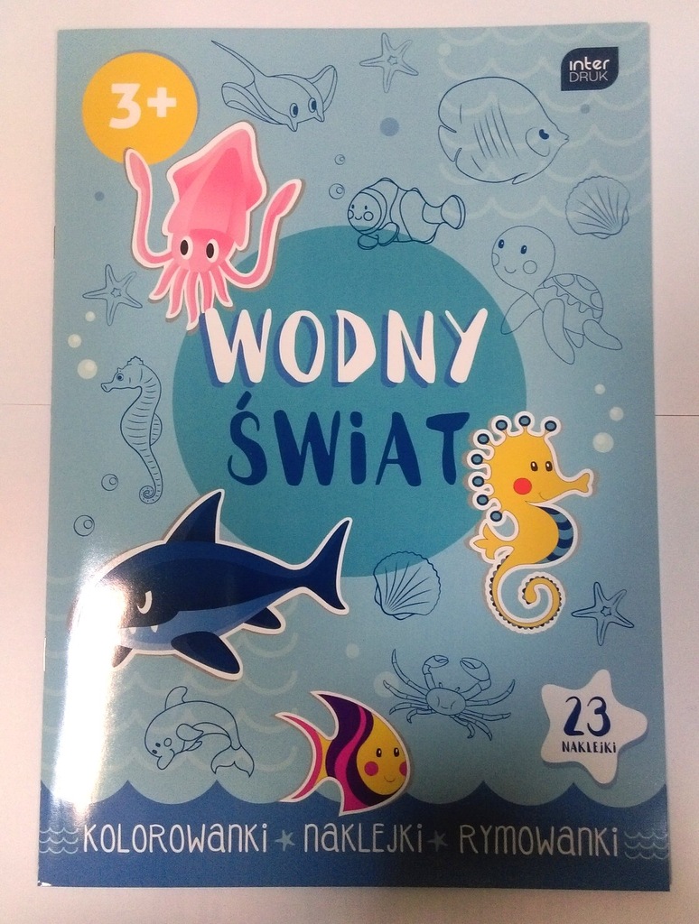Kolorowanka naklejki rymowanki Wodny Świat/Gdańsk