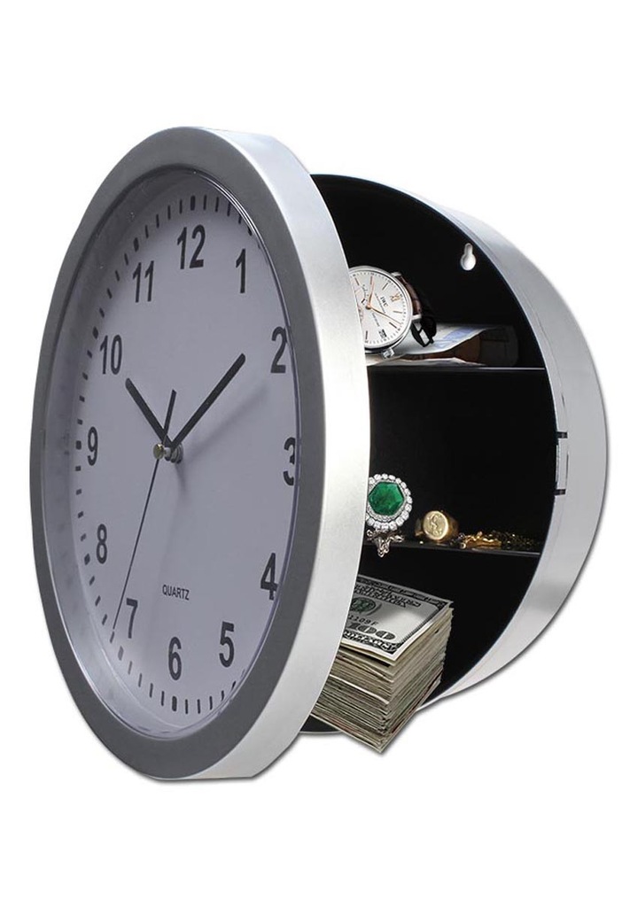 Zegar ścienny SKRYTKA schowek Clock Stash