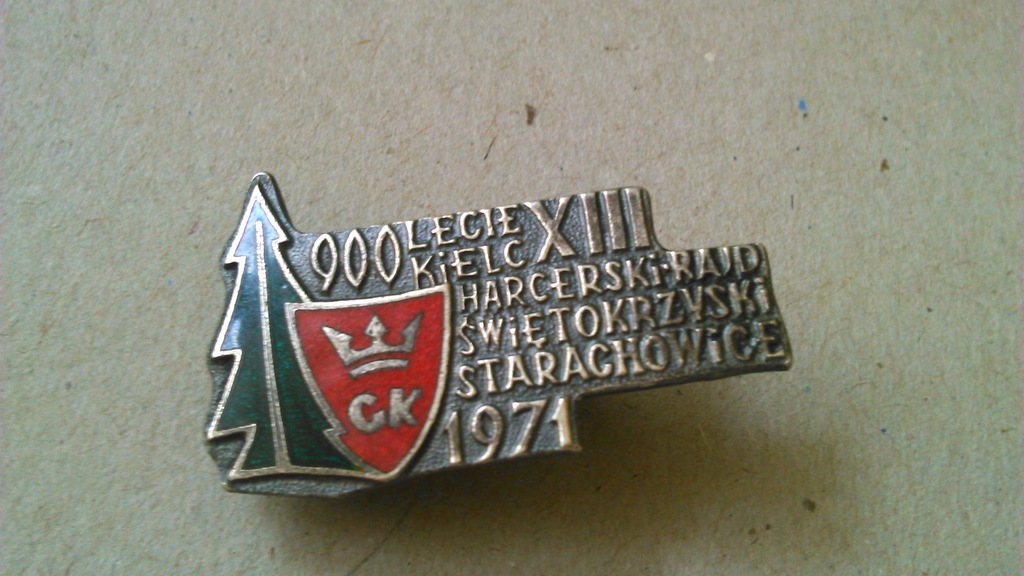 XIII Rajd harcerstwo Kielce 900-lecie odznaka 1971