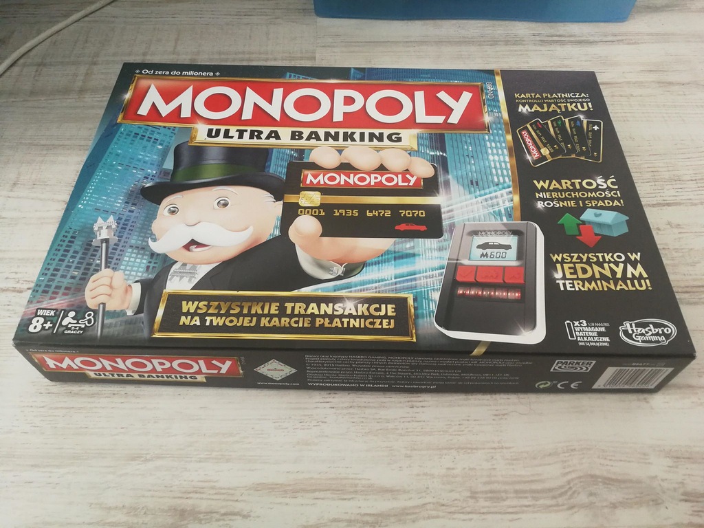 GRA MONOPOLY ULTRA BANKING UŻYWANA #HASBRO - 7370018590 ...