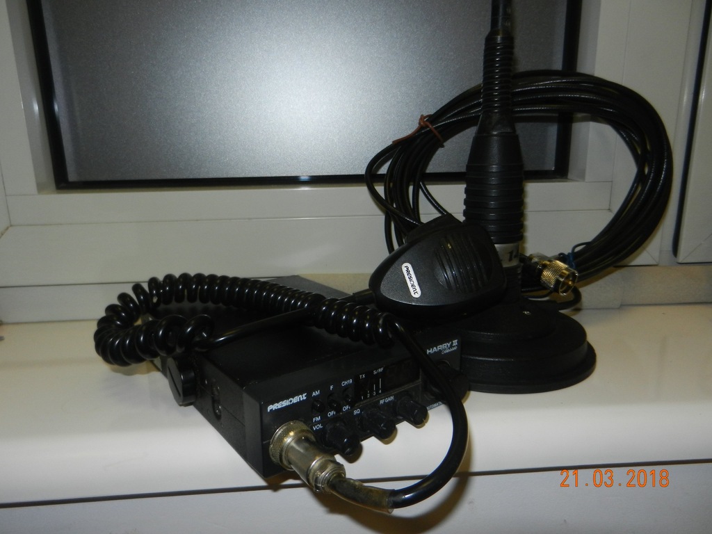 CB Radio President Harry 2 classic + Antena ML 145