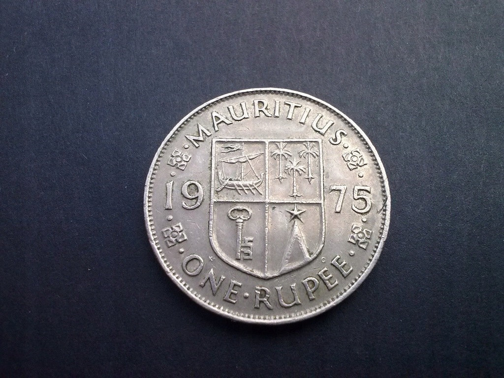1 Rupia Mauritius Elżbieta II 1975 r.