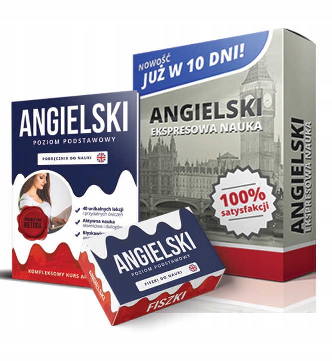 Kurs Języka Angielskiego + DVD + Fiszki KREBS!