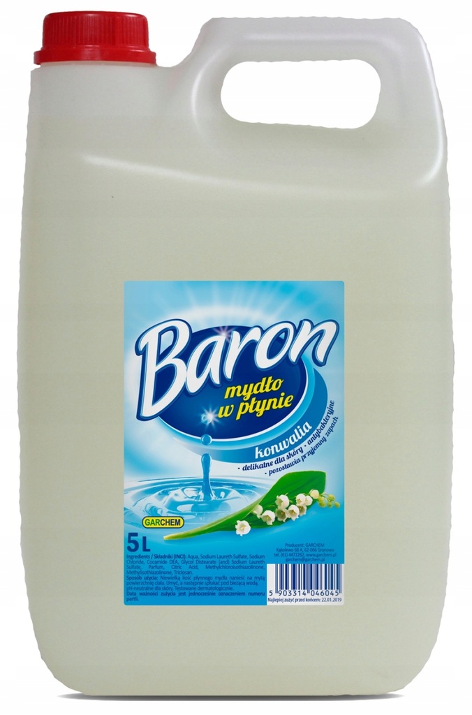 Mydło w płynie 5 litrów Baron antybakteryjne