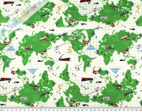 TKANINA JAPOŃSKA MAPA ŚWIATA -1FQ WYPRZEDAŻ -33% - 6750372817 ...