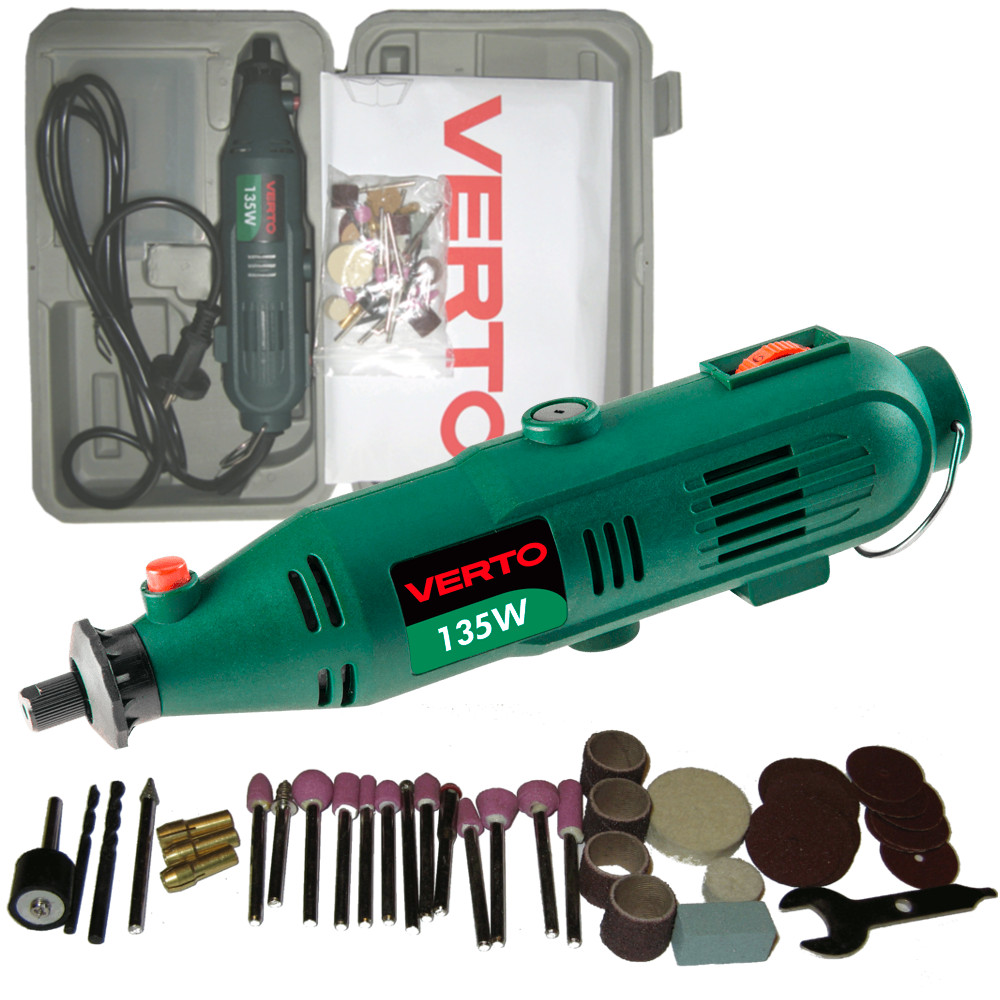 VERTO MINISZLIFIERKA WIERTARKA 135W +40szt 51G014