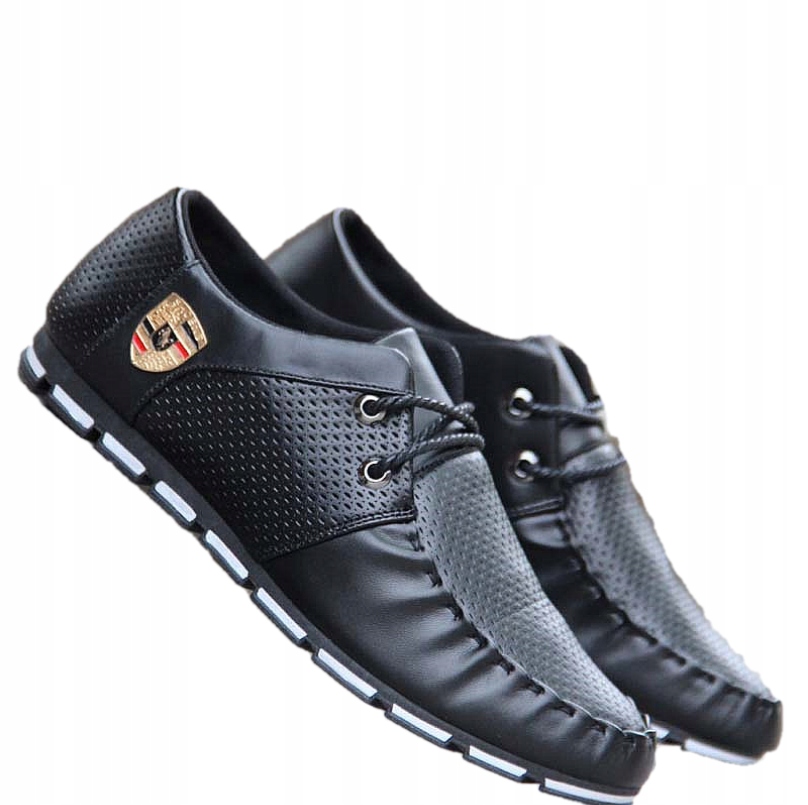 Buty do jazdy samochodem czarne stylowe r. 40