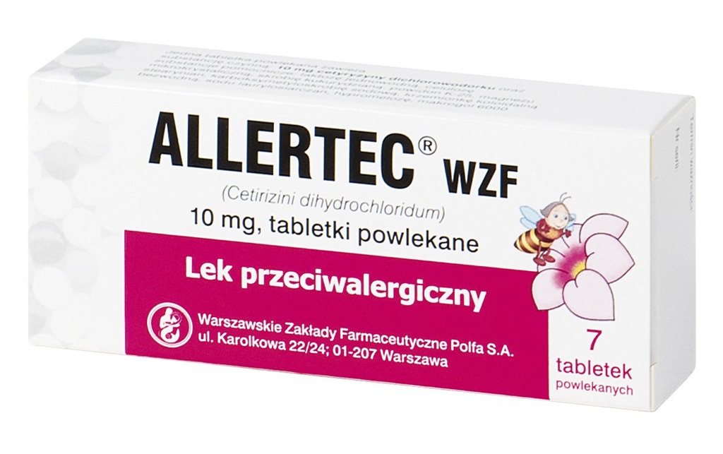 Allertec 7 tab - Alergia pylenie APTEKA