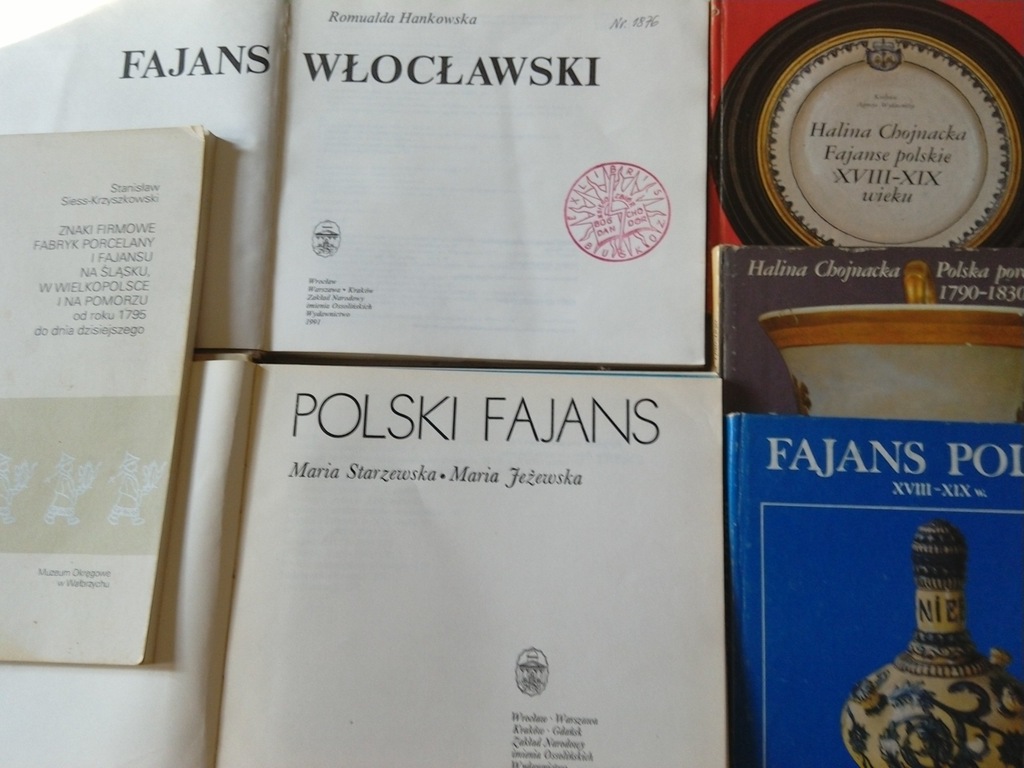 Porcelana polska, polski fajans zestaw 6 publikacj