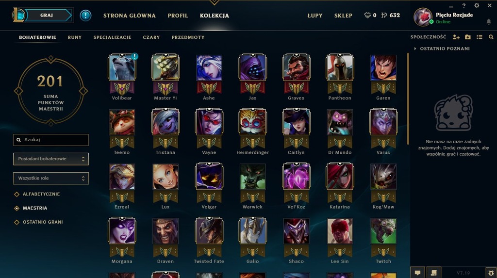 Konto League of Legends 55 skinów !