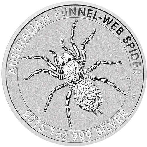 Ptasznik Australijski 2015 pająk 1 oz uncja srebro