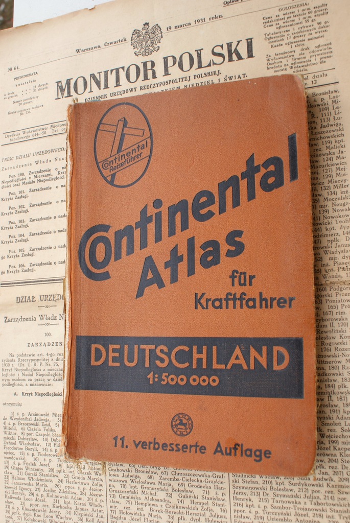 Atlas samochodowy  dla kierowców, Niemcy 1933