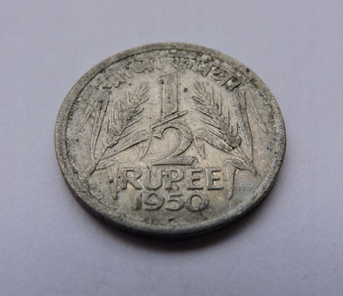 INDIE 1/2 rupee 1950