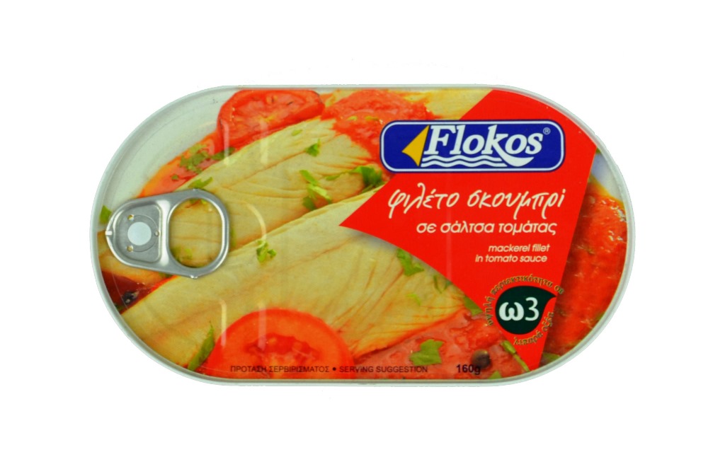 Filet makreli w sosie pomidorowym 160g Grecja