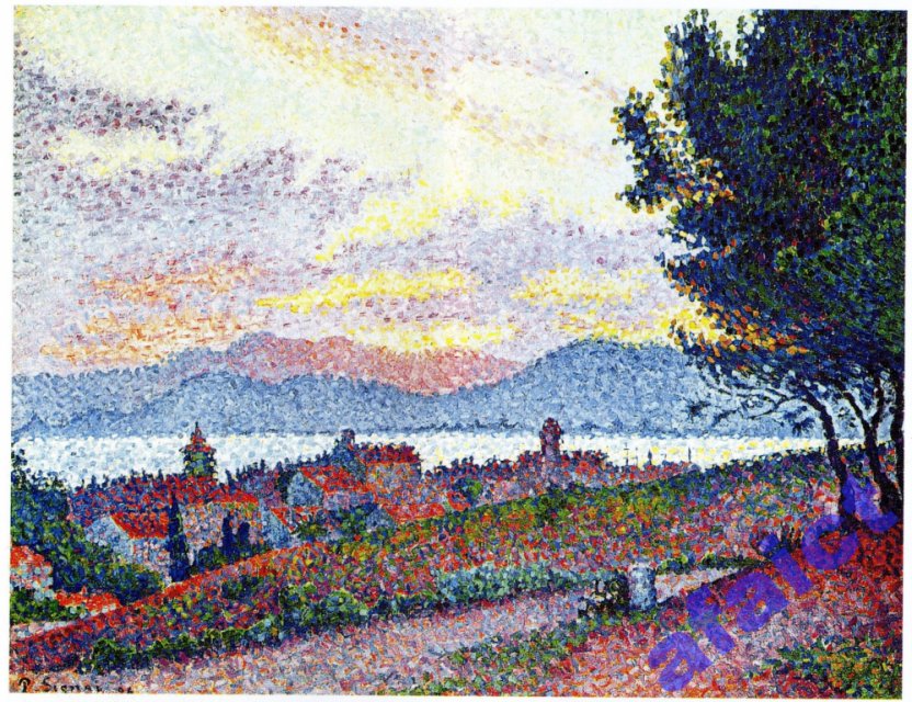 80x60 Paul Signac Saint Tropez obraz  na płótnie